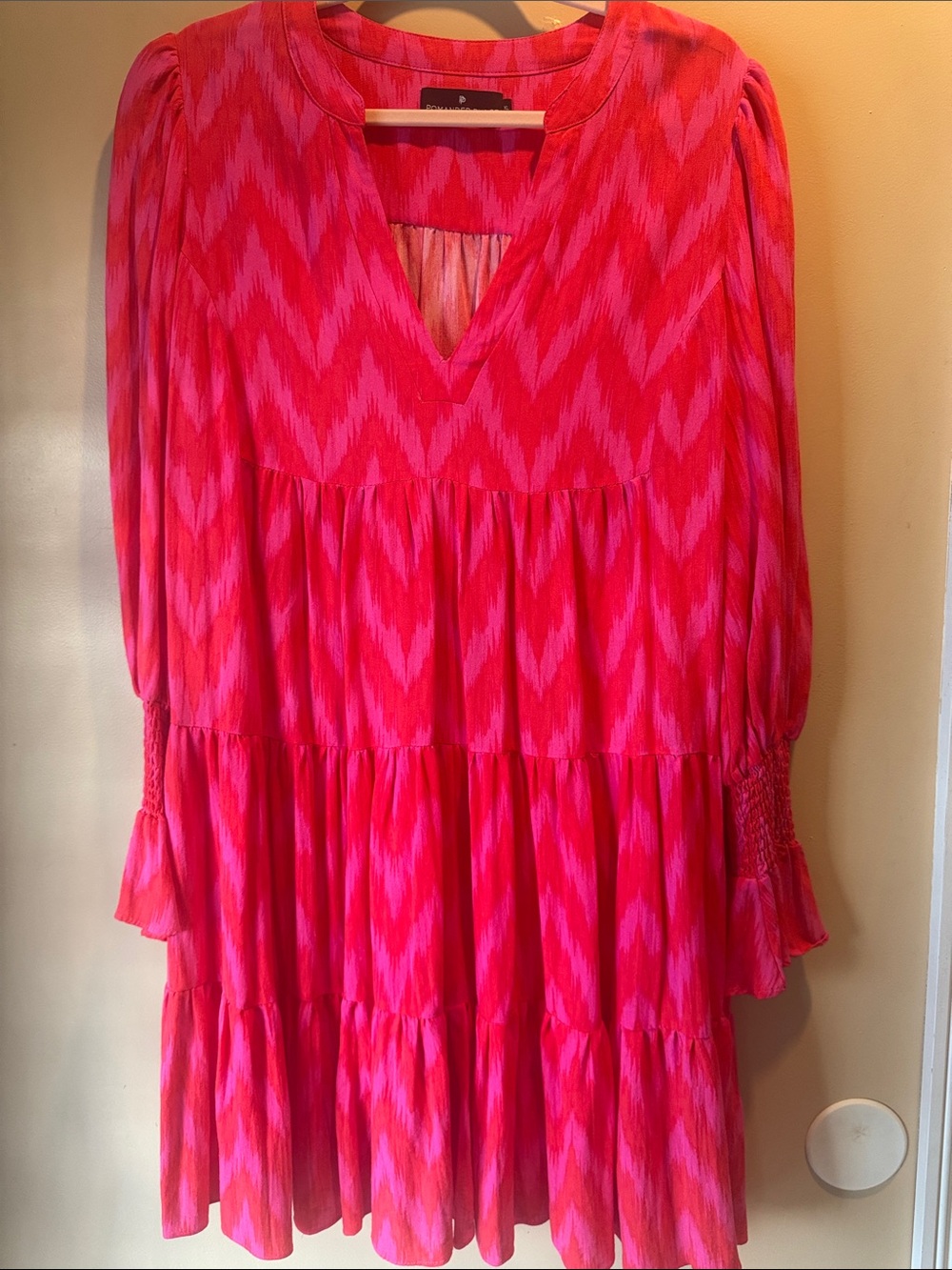 Tuckernuck (Pomander Place) Hot Pink Ikat Kenzo Dress